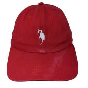 U.S. Kids Golf Strapback Hat Red Youth M/L Adjustable Embroidered